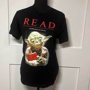 Star Wars Yoda Read PSA T Shirt Uni-Sex Small